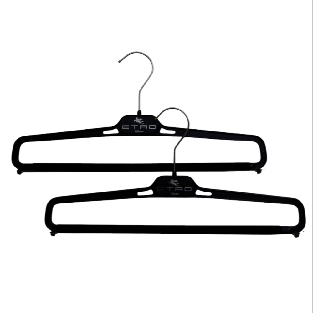 ETRO Milano Trouser Hangers Black Set of 2 Bundle